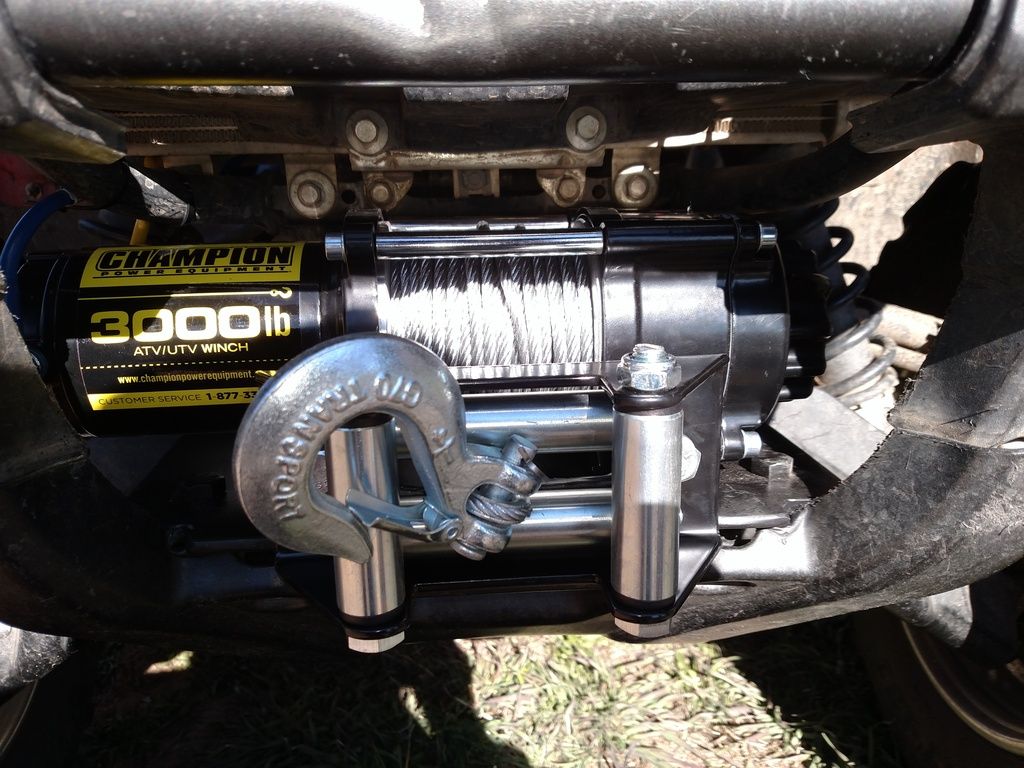 Badlands winch install Yamaha Grizzly ATV Forum